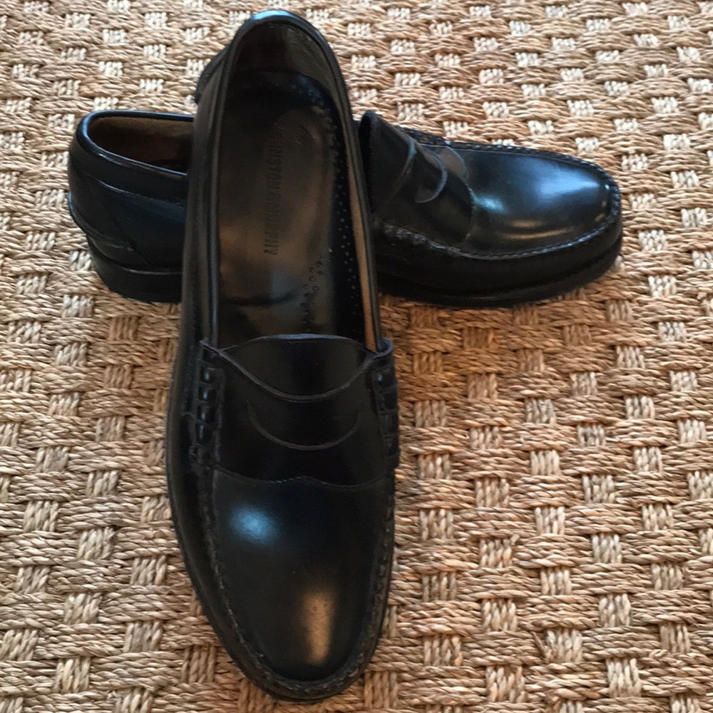 Johnston & Murphy Black Penny Loafer, Size 10